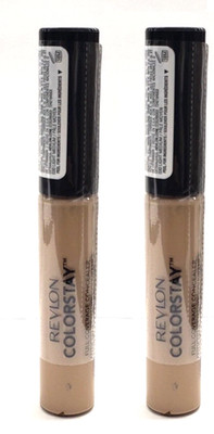 2 PACK Revlon ColorStay Full Coverage Long Wearing Concealer-030 Light Medium
