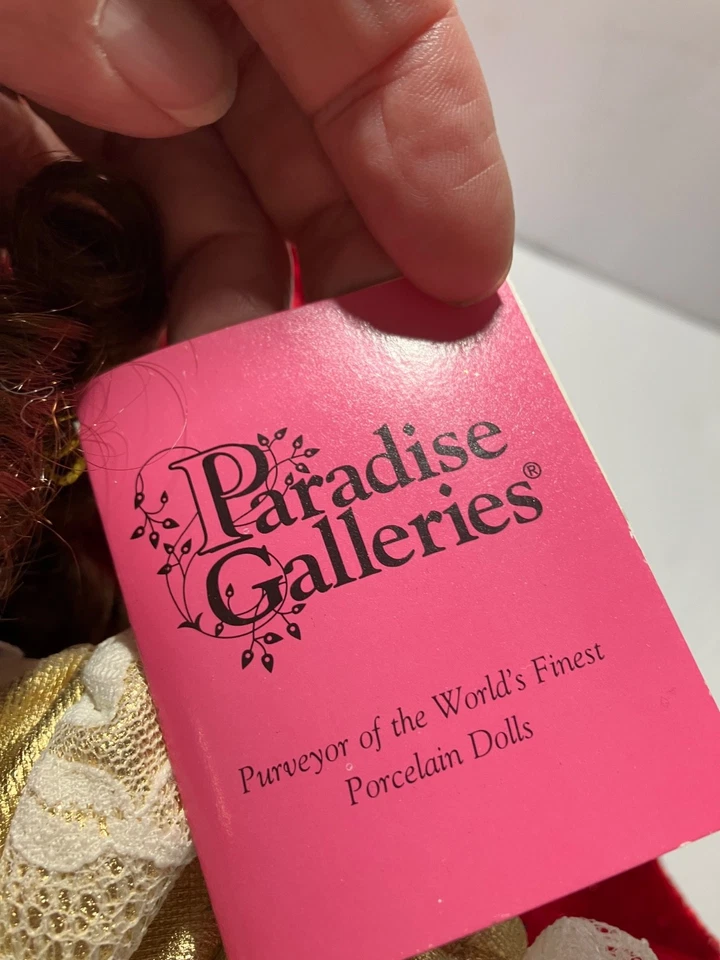 Porcelain Paradise Doll 17" Christmas Ball Collection Christina 075 by L. Hanson - Image 2 of 4