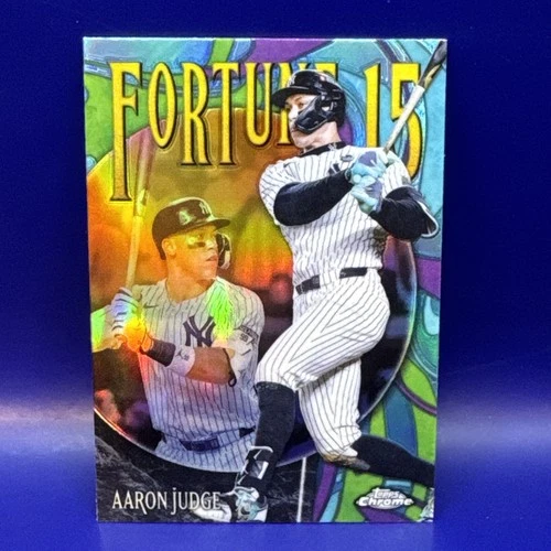 Aaron Judge Topps Chrome 2024 Fortune 15 Insert Card #F15-1 NY Yankees