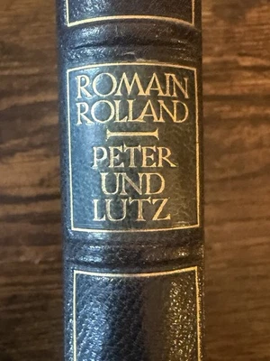 Romain Rolland Peter und Lutz 1922 No.47/100 Frans Masereel 16 Woodcuts Leather - Image 1 of 4