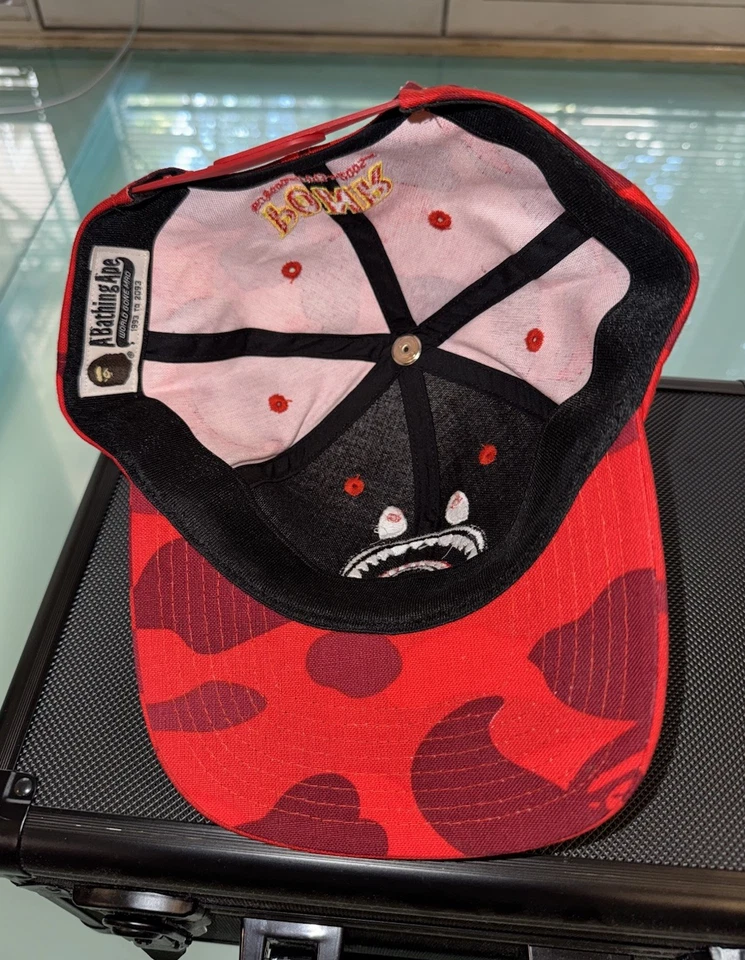 A Bathing Ape - Bape Color Camo Shark Red Snapback Cap Mütze - Bild 4 von 4