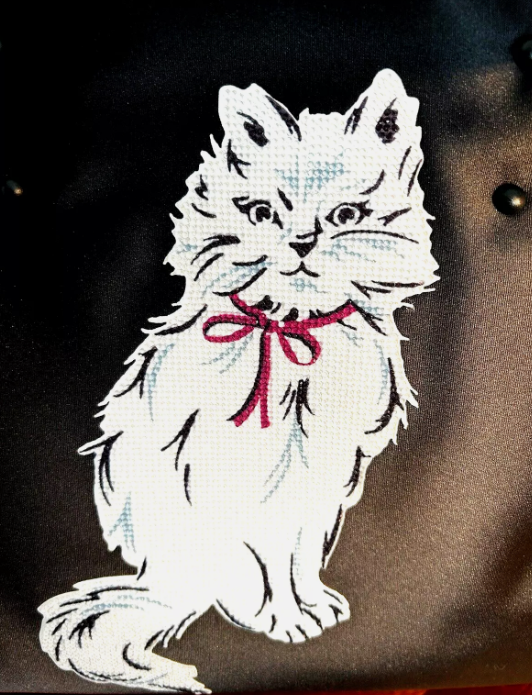 Kate Spade Whiskers Crystal Embellished White Cat Large