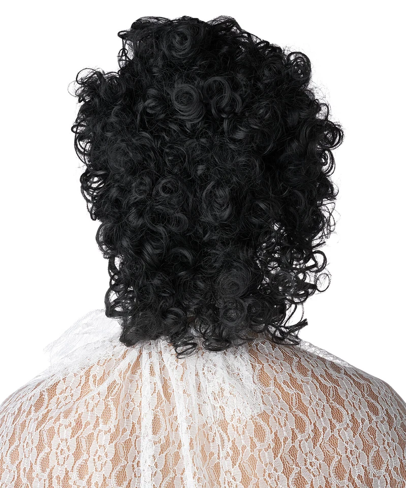 Peluca Disfraz Púrpura Príncipe Lluvia Años 80 Provocador Músico Adulto Foto 2 de 3