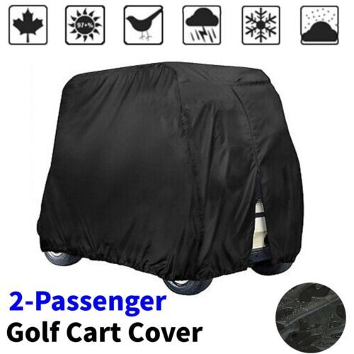 Waterproof 2/4 Passenger Golf Cart Cover for Yamaha EZGO Club Car Enclosure