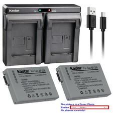 Kastar Battery Dual Charger for BP-208 BP-208DG Canon DC220 DC230 iViS DC22