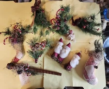 Handmade primitive Christmas bowl fillers/ Ornaments (9)