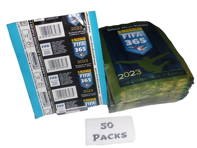 PANINI FIFA 365 2023 - 50 Sealed Packs 250 Stickers