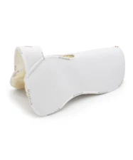 Acavallo Withers Free Memory Foam Full Sheepskin Half Pad - White/Natural