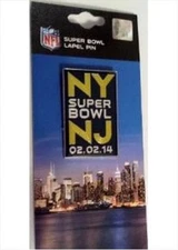 NFL Super Bowl (48) XLVIII - "NY SUPER BOWL NJ 02.02.14" Lapel Pin 