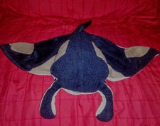 Wild Republic STINGRAY Blue Black Grey 20" Soft Plush 2014 K M International