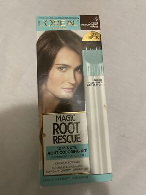 L'oreal Paris Magic Root Rescue Permanent Hair Color #5 Medium Brown
