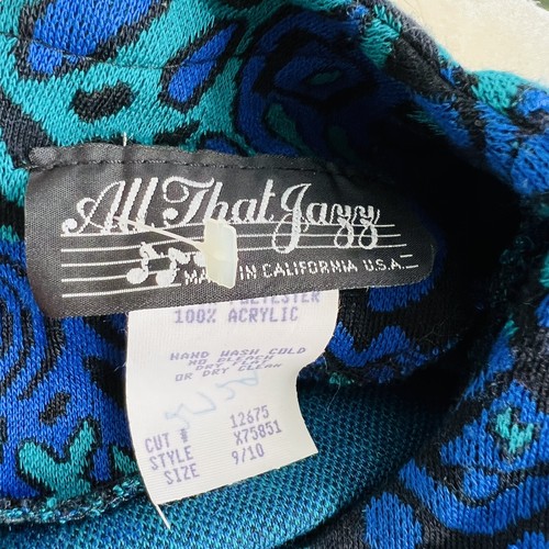 VTG 80’s 90’s All that jazz Geometric Print sweater dress shoulder pads Sz 9/10 - Picture 2 of 8
