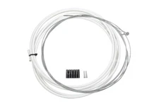 Full Brake Cable Set Front & Rear White 3m Outer 2x Inner, End Caps Ferrules