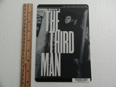 THE THIRD MAN - BLOCKBUSTER VIDEO SHELF BACKER CARD 5.5''X8'' *NO MOVIE