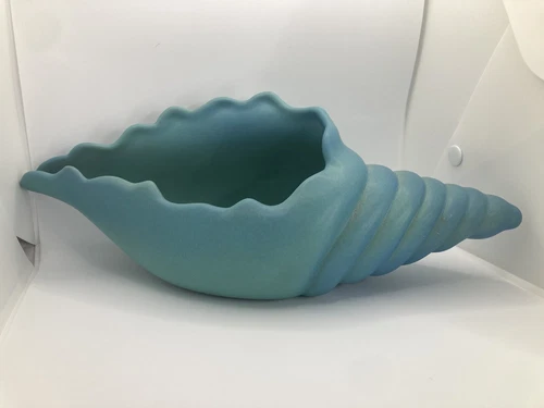 Van Briggle American Art Pottery Vintage Large CenterPiece Conch Shell Vase