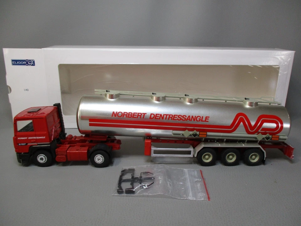 DV11087 CAMION ELIGOR 1/43 RENAULT R340TI SEMI CITERNE NORBERT DENTRESSANGLE - Photo 2/4