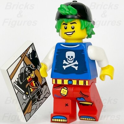 LEGO  Pirate Fan Boy Minifigure Build-A-Minifigure BAM 2025 w/ Captain Picture
