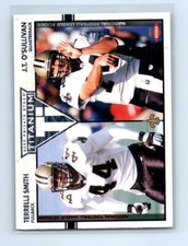 2002 Titanium Red Saints Football Card #147 Terrelle Smith/J.T. O'Sullivan/275