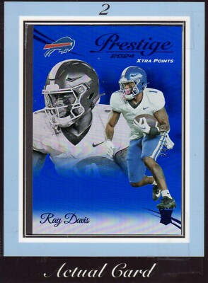 2024 Panini Prestige Xtra Points (Blue Prem.) Ray Davis RC Buffalo Bills Ser#