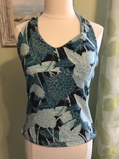 Ann Taylor Loft Floral Halter Top, size Large