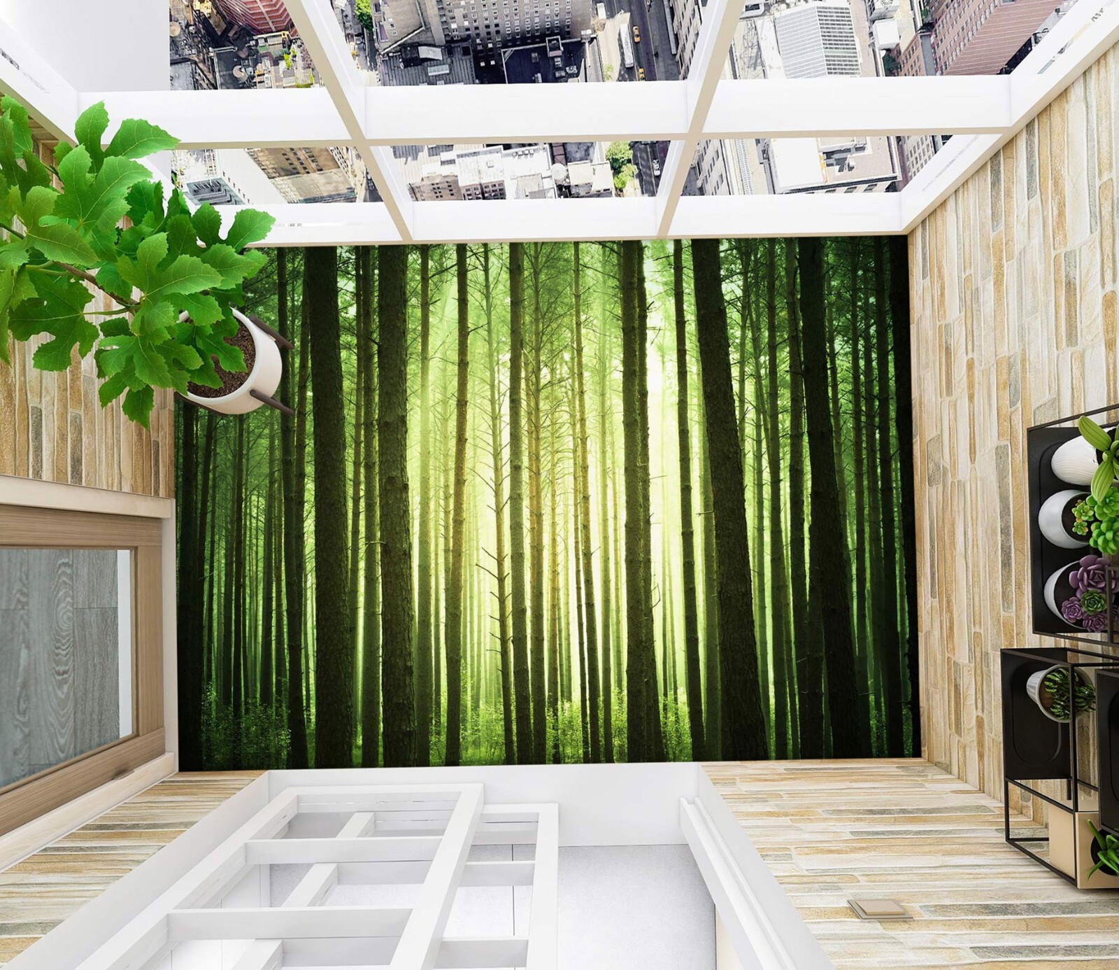 3D Peaceful Forest O3077 Floor WallPaper Murals Wall Print Decal 5D Romy 2024