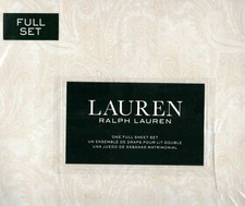 BRAND NEW RALPH LAUREN FULL SIZE SHEET SET PAISLEY TAN