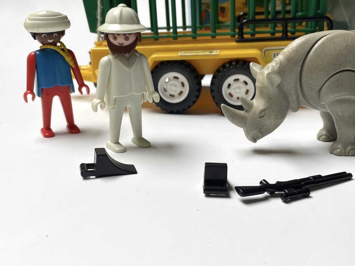 Playmobil 3413 Campement Ngorongoro Safari 1980 - Complet Boîte Vintage TBE