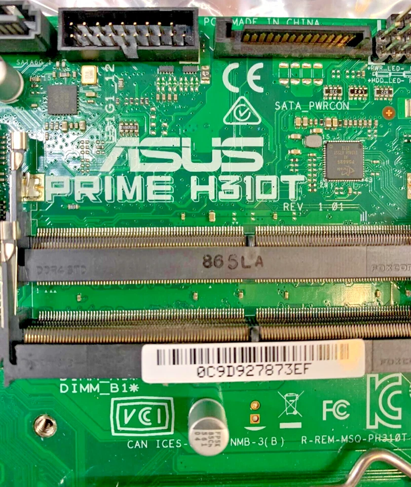 ASUS PRIME H310T R1.01 MOTHERBOARD FOR INTEL 8TH GEN CPUS LGA1151 SOCKET - Image 3 of 4