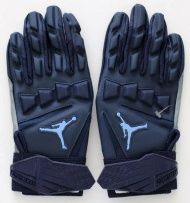 Nike Jordan HyperBeast Football Gloves Men's XL NCAA College Navy/Signal Blue