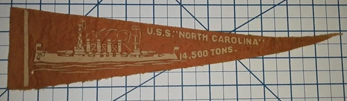 WW1 USS NORTH CAROLINA Armored Cruiser ACR-12 Holsum Bread US Navy Ship Pennant