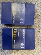 2 SONY BCT-D40 DIGITAL BETACAM TAPES