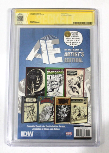 CBCS Graded 9.8 IDW Mickey Mouse #1 Blank w/ UP! HUMOR Sketch, Signed Ed Asner - Picture 4 of 4