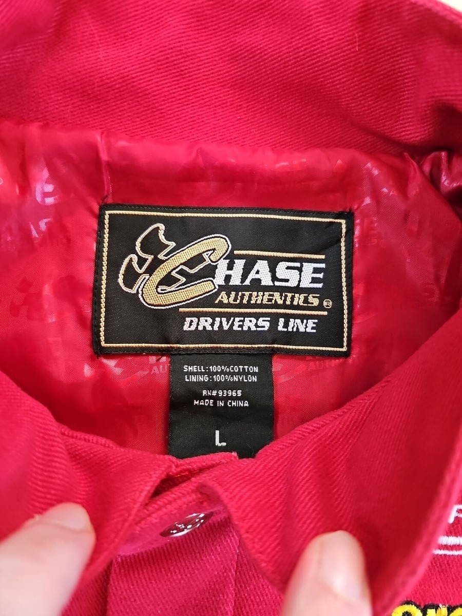 Chase Authentics Drivers Line Jeff Gordon Snap Button Jacket Size