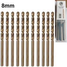 HSS Cobalt Jobber Drill Bit Gold Coated For Stainless Steel &Hard Metal Drilling