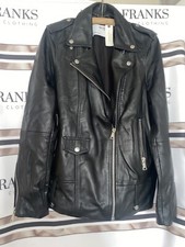 Women’s Selected Femme Anthropologie Leather Jacket Size 8 U.k