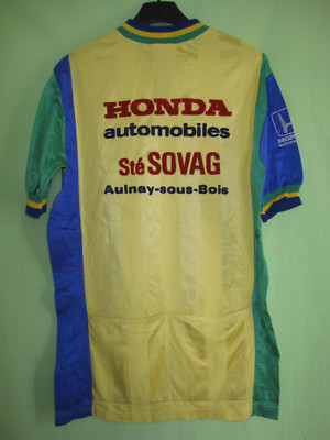 Maillot Cycliste Vintage HONDA Aulnay Sous Bois - Taille 5/XL - Homme