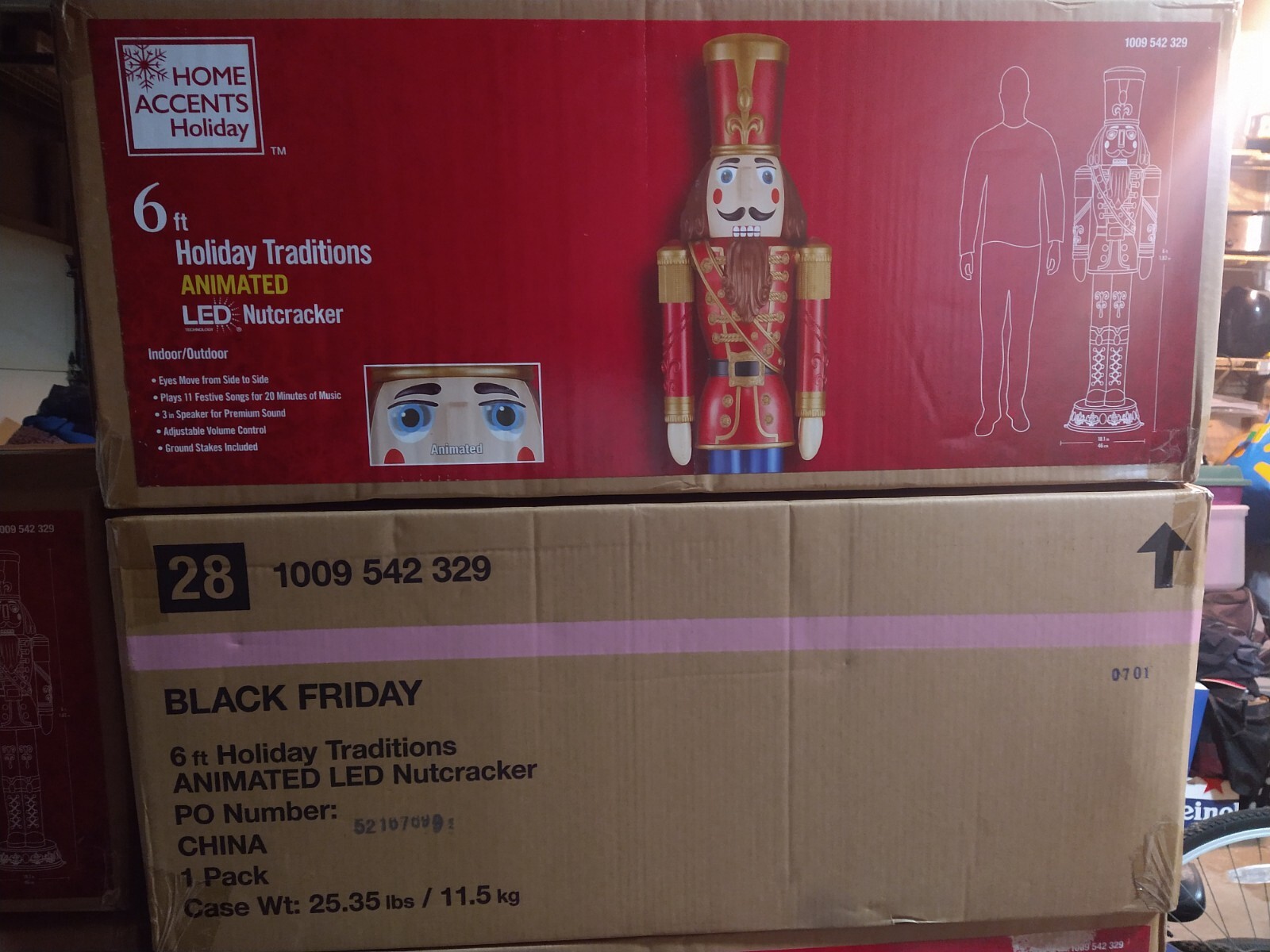 BLACK FRIDAY 6ft Holiday Traditions ANIMATED LED Nutcracker eBay
