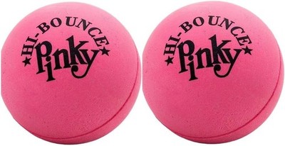JA-RU Hi-Bounce Pinky Ball (2 Bouncy Balls) Bouncing Balls for 2 Pack, Pink 