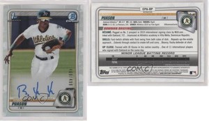 2020 Bowman Chrome Prospects Auto Refractor /499 Robert Puason #CPA-RP Auto