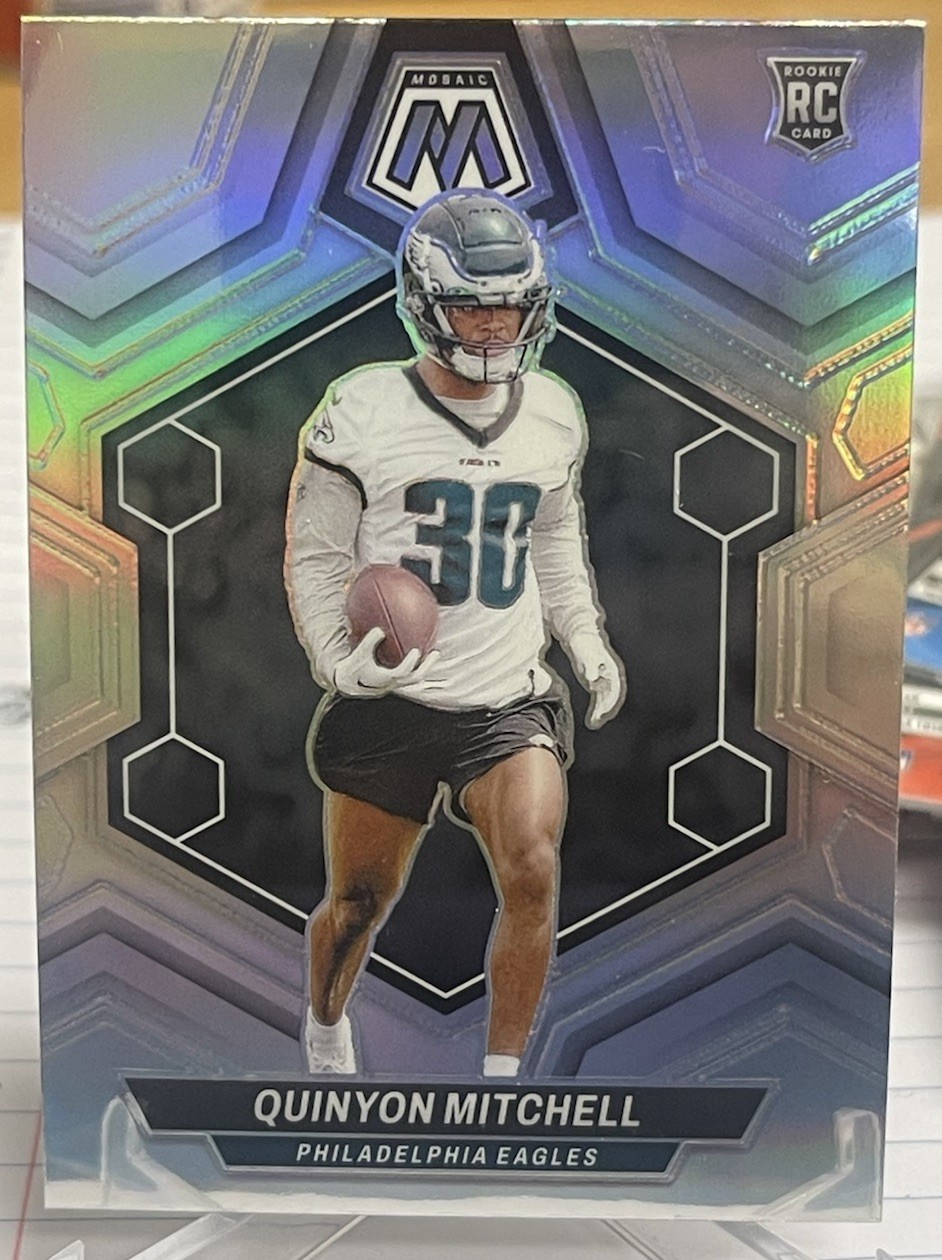 2024 Panini Mosaic - Rookies Quinyon Mitchell #322 Silver Prizm (RC) EAGLES