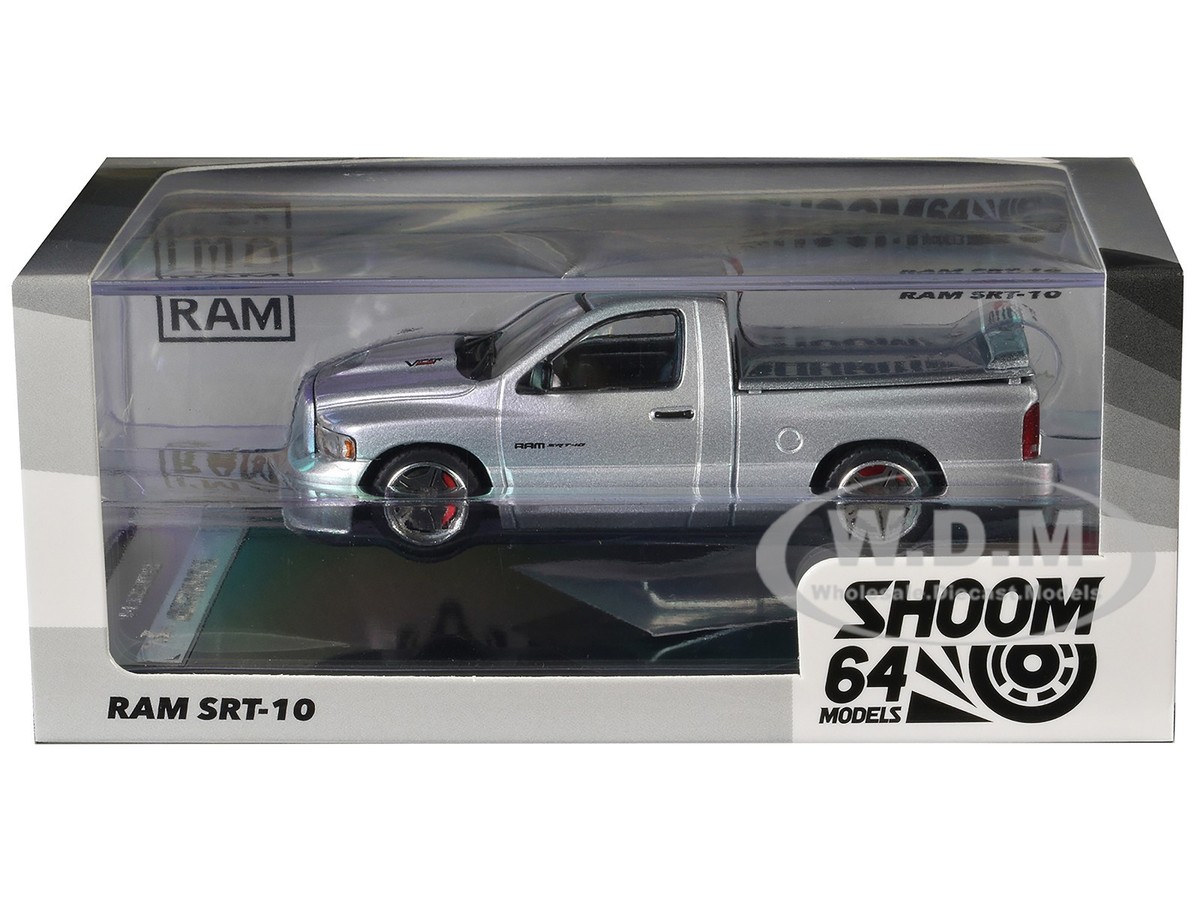 2003 DODGE RAM SRT-10 PICKUP SILVER 1/64 DIECAST MODEL BY SHOOM64