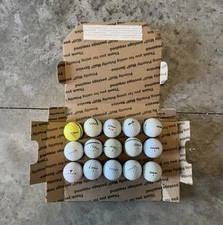 15 Misc Golf Balls Hit Away Balls Name Brands