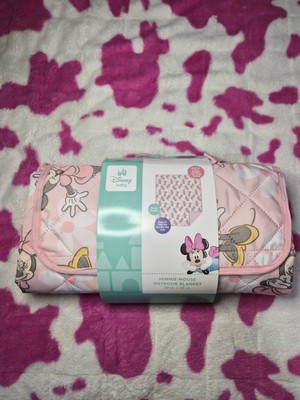 Pink Minnie Mouse Outdoor Picnic Blanket - New
