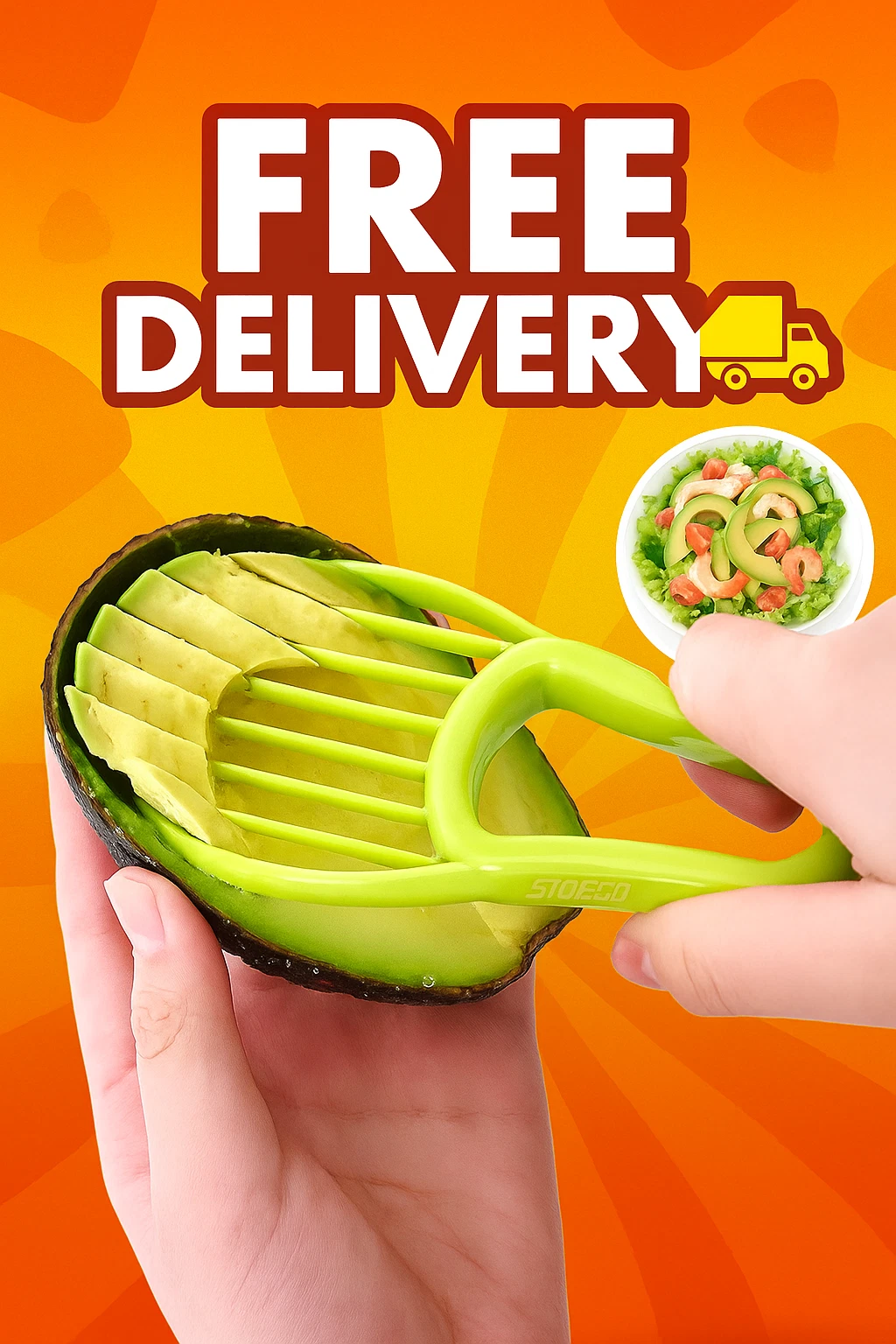 3 in 1 Avocado Slicer Cutter Peeler Corer Separator Kitchen Fruit Tool