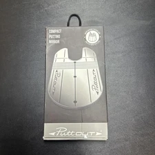 New PUTT OUT COMPACT MIRROR "practice more putt less"