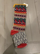 NEW Sundance Catalog Heirloom Moose Christmas Stocking Hand Knit STORE CLOSED