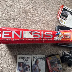 Sega Genesis Sonic 2 (Model 2) Sonic - Bundle Box - TESTED ✅ W/ 6 Games