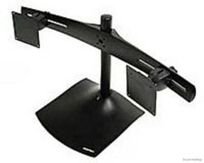Ergotron DS100 Dual-Monitor Desk Stand, Horizontal Black 33-322-200