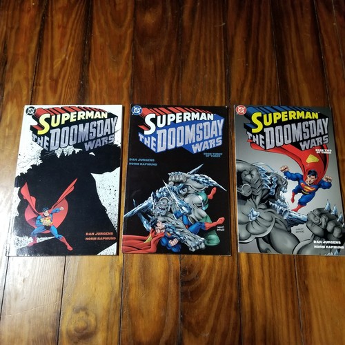 10 Vtg Suoerman Doomsday Comic Books 90s Lot #17 RGY - Picture 8 of 11