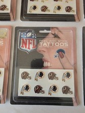 NFL Washington Commanders (Redskins) Peel And Stick Tattoos Lot Of 9 Packs